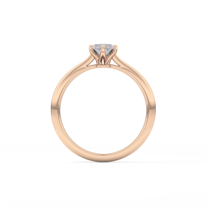 Marquise Solitaire Lab Grown Diamond Engagement Ring