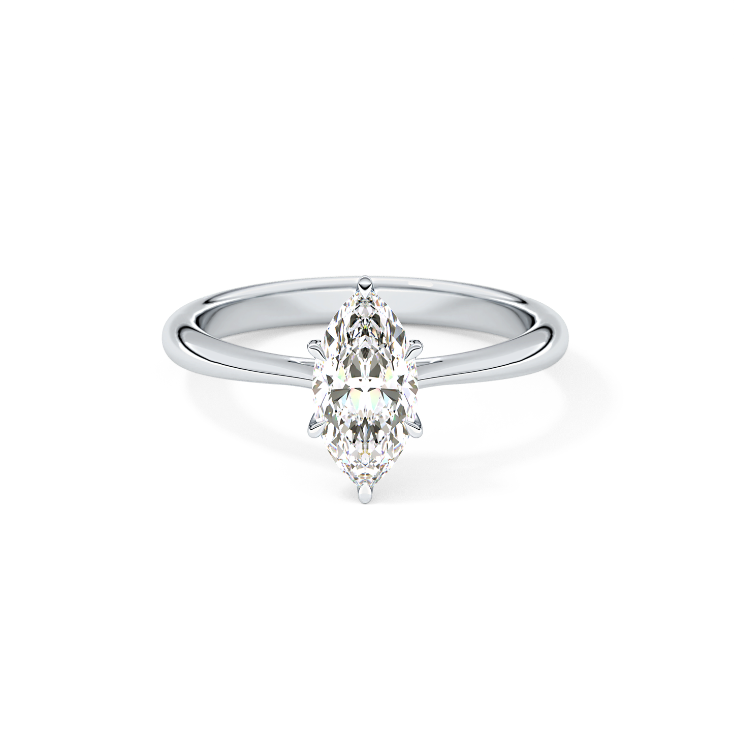 Marquise Solitaire Lab Grown Diamond Engagement Ring