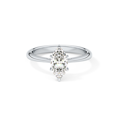 Marquise Solitaire Lab Grown Diamond Engagement Ring