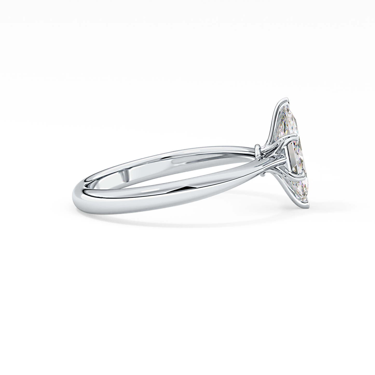 Marquise Solitaire Lab Grown Diamond Engagement Ring