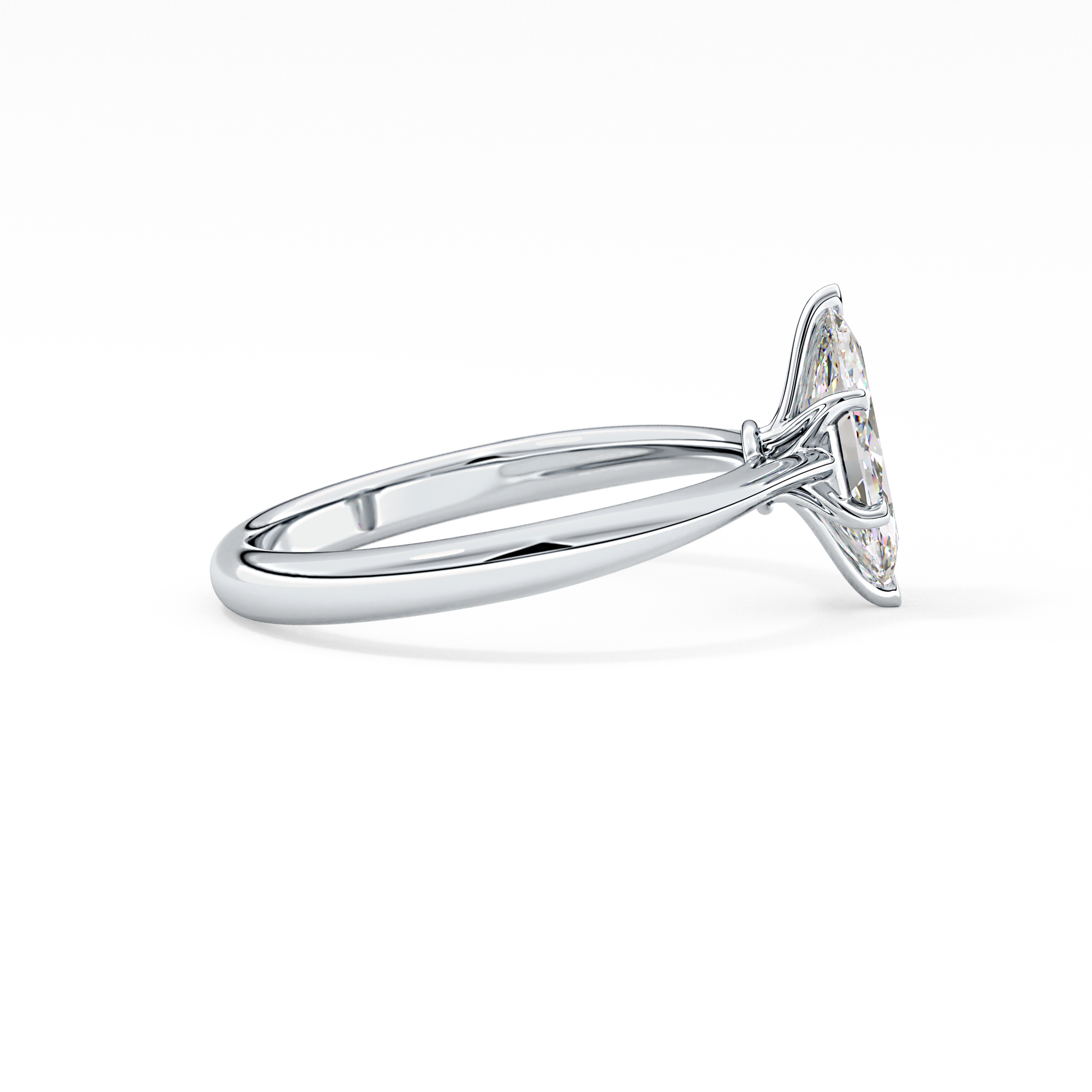 Marquise Solitaire Lab Grown Diamond Engagement Ring