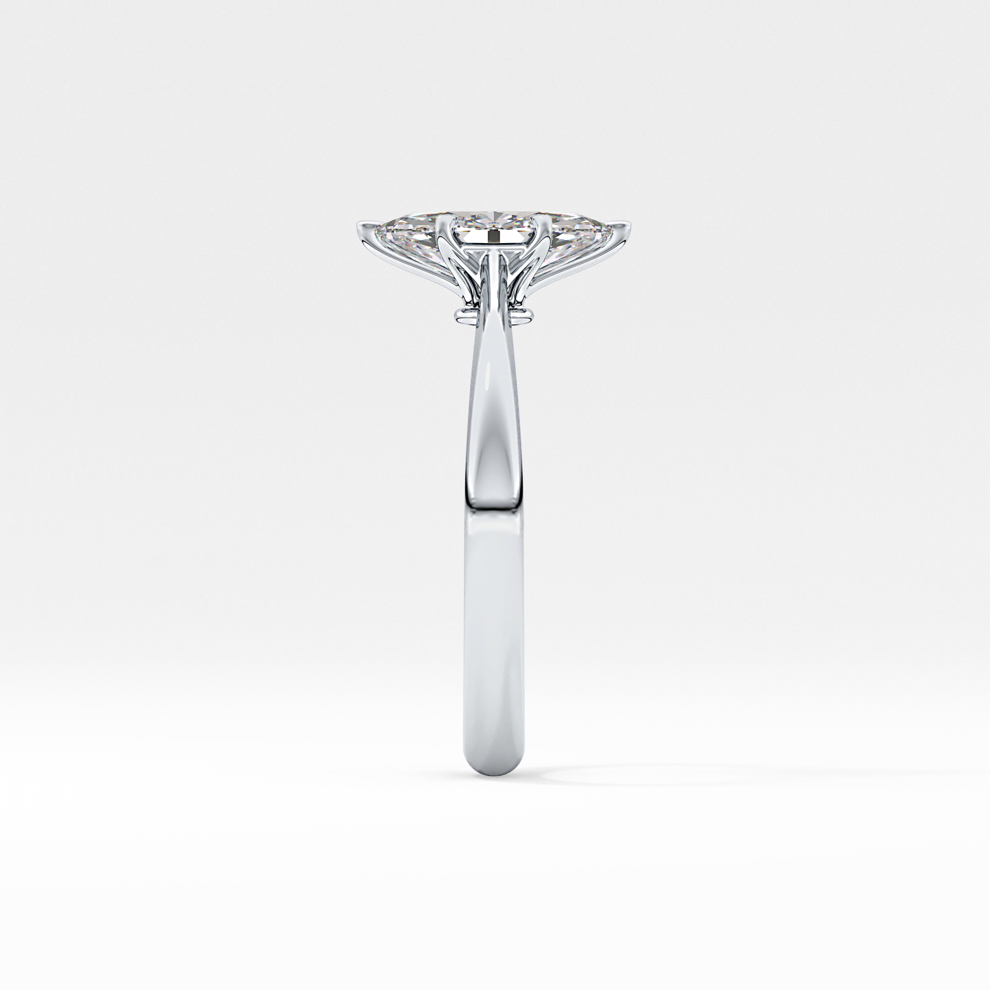 Marquise Solitaire Lab Grown Diamond Engagement Ring