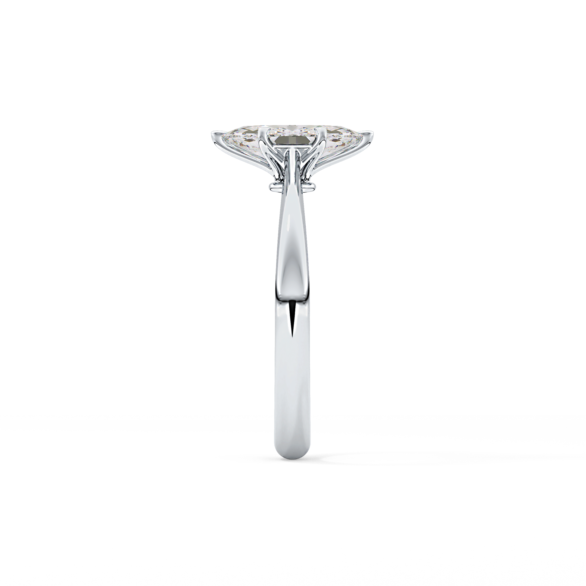 Marquise Solitaire Lab Grown Diamond Engagement Ring