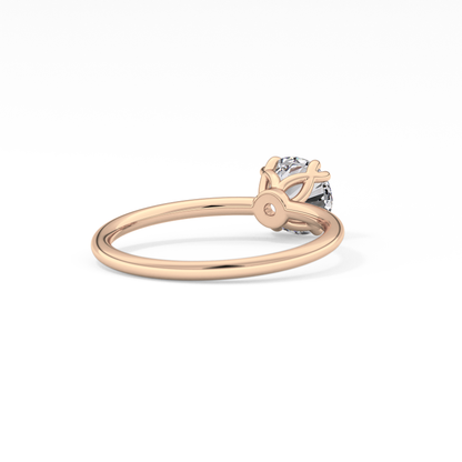 Round Solitaire Lab Grown Diamond Engagement Ring