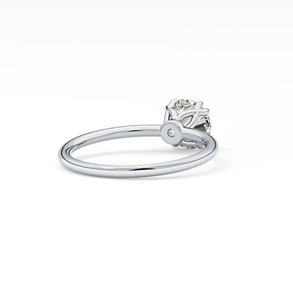 Round Solitaire Lab Grown Diamond Engagement Ring