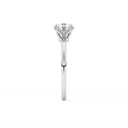 Round Solitaire Lab Grown Diamond Engagement Ring