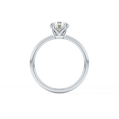 Round Solitaire Lab Grown Diamond Engagement Ring