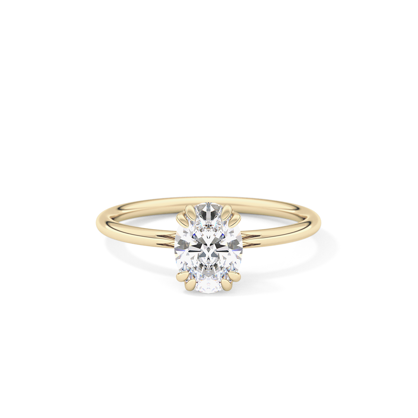 Oval Solitaire Lab Grown Diamond Engagement Ring