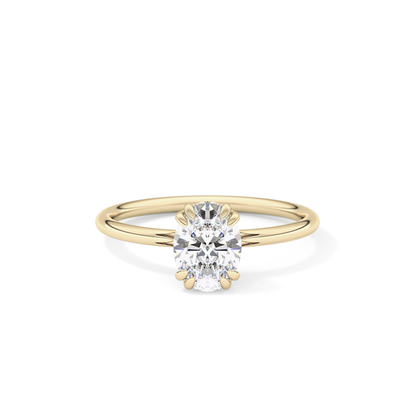 Oval Solitaire Lab Grown Diamond Engagement Ring
