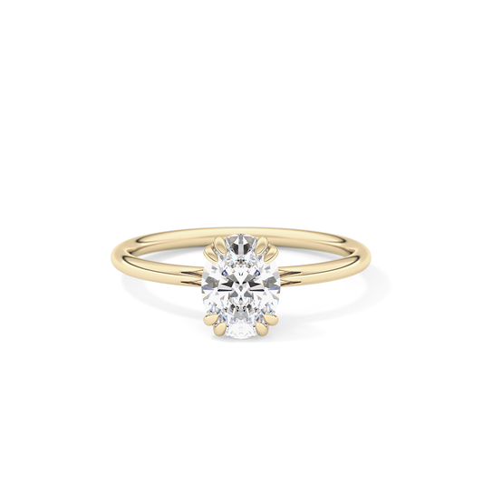 Oval Solitaire Lab Grown Diamond Engagement Ring