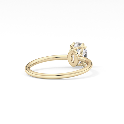 Oval Solitaire Lab Grown Diamond Engagement Ring