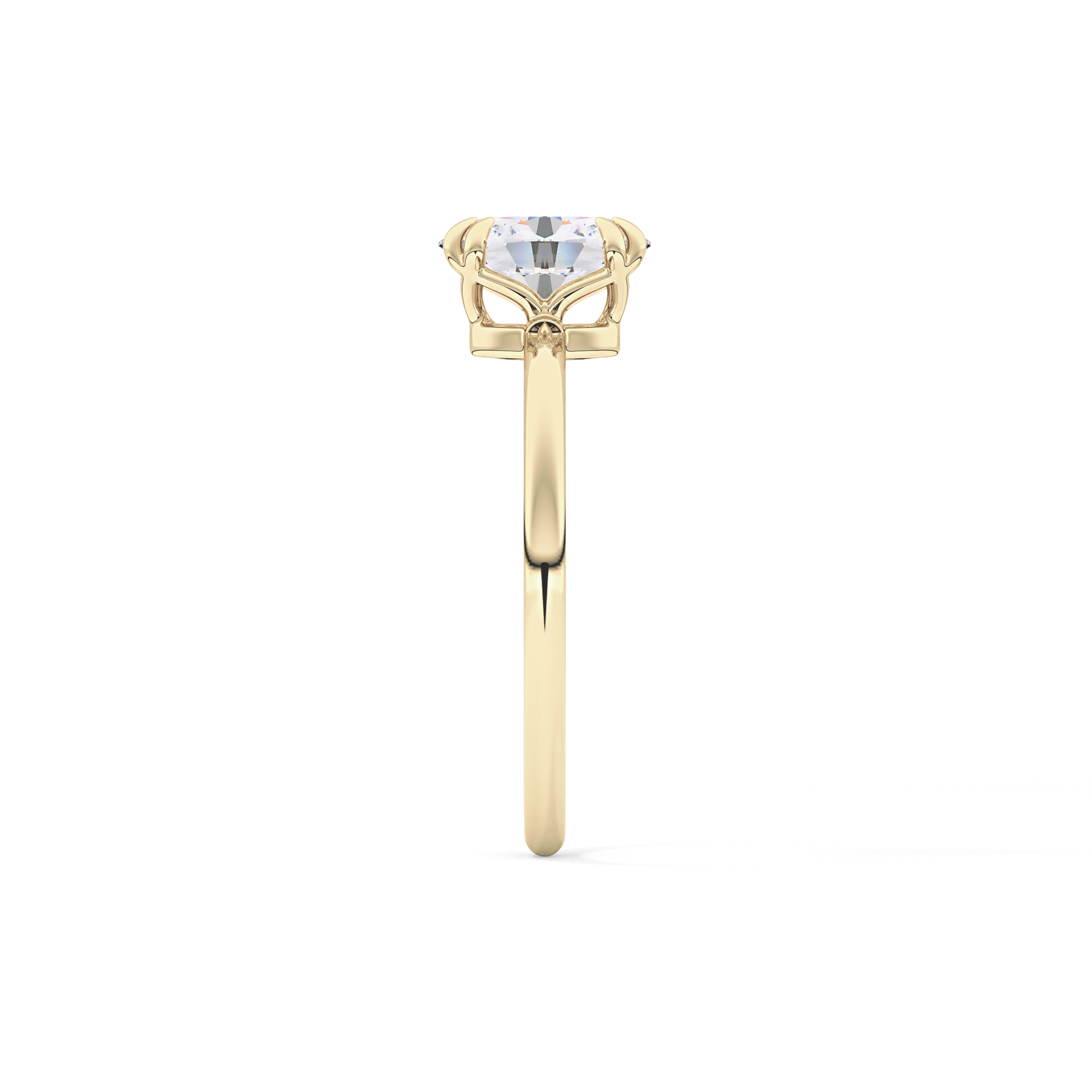 Oval Solitaire Lab Grown Diamond Engagement Ring