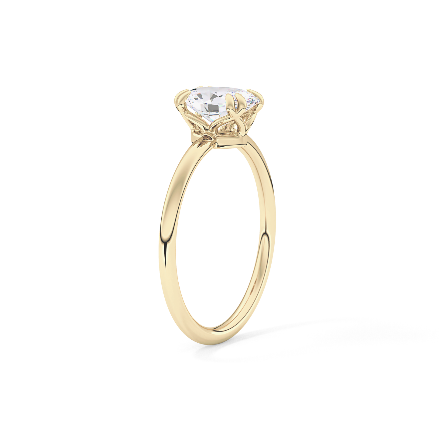 Oval Solitaire Lab Grown Diamond Engagement Ring