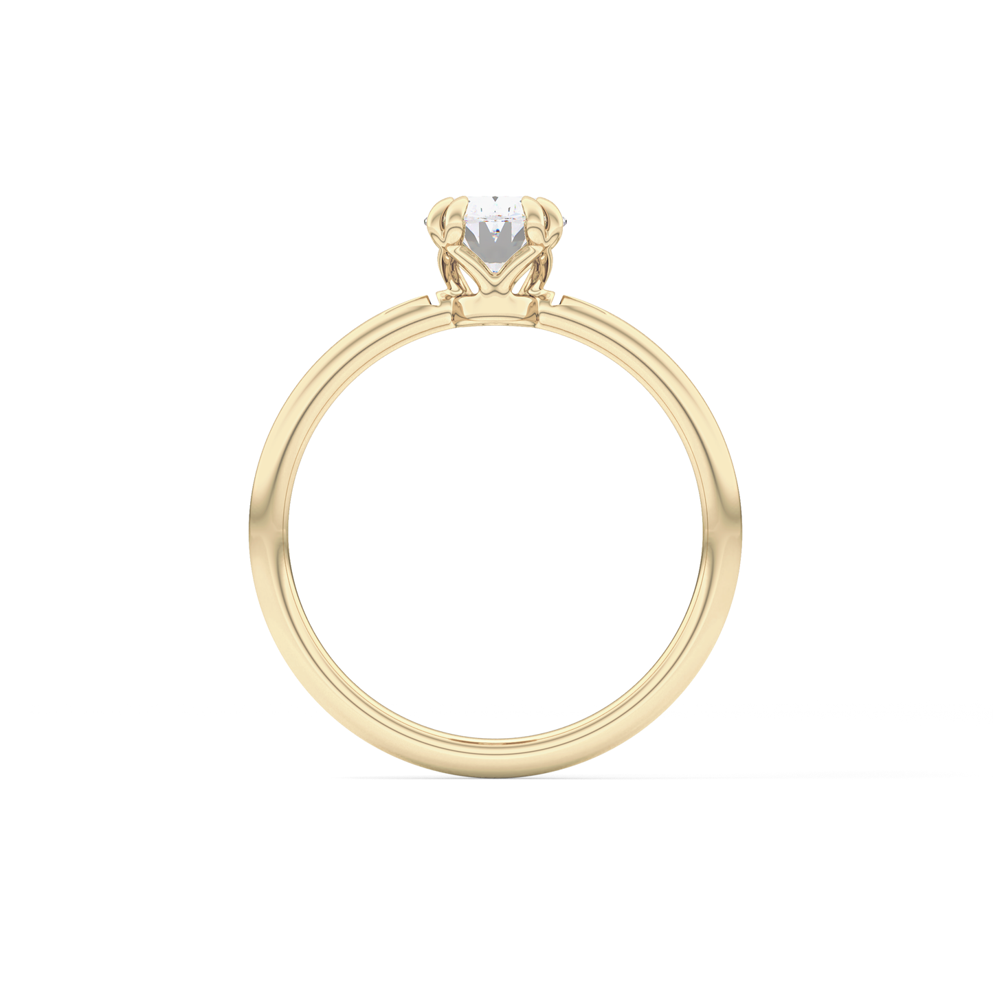Oval Solitaire Lab Grown Diamond Engagement Ring