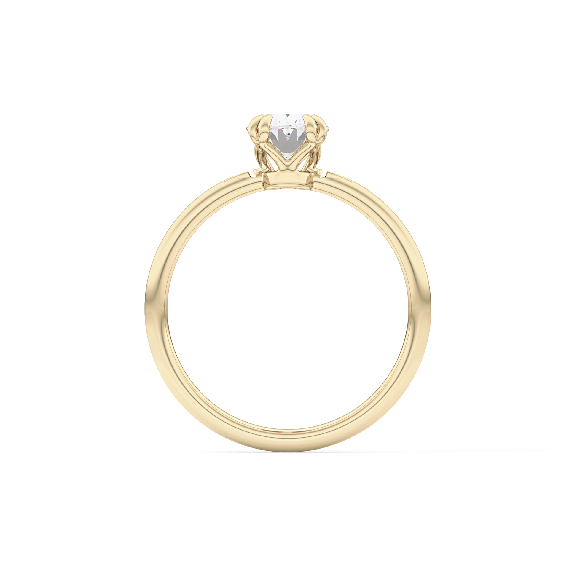 Oval Solitaire Lab Grown Diamond Engagement Ring