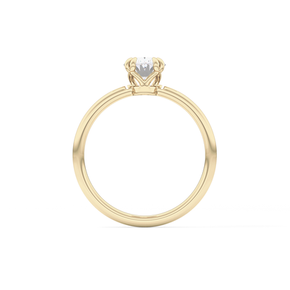 Oval Solitaire Lab Grown Diamond Engagement Ring
