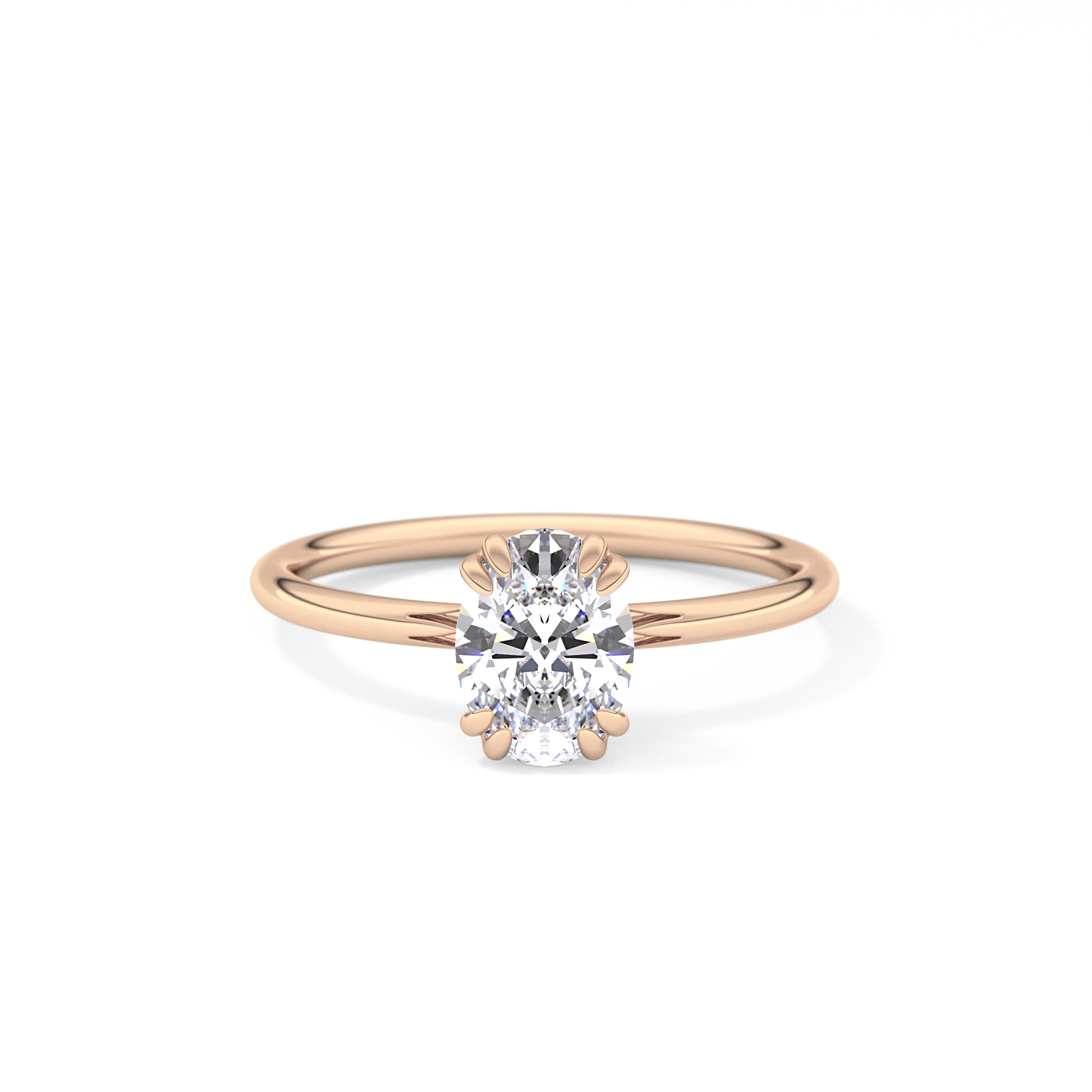 Oval Solitaire Lab Grown Diamond Engagement Ring