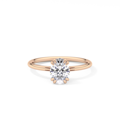Oval Solitaire Lab Grown Diamond Engagement Ring