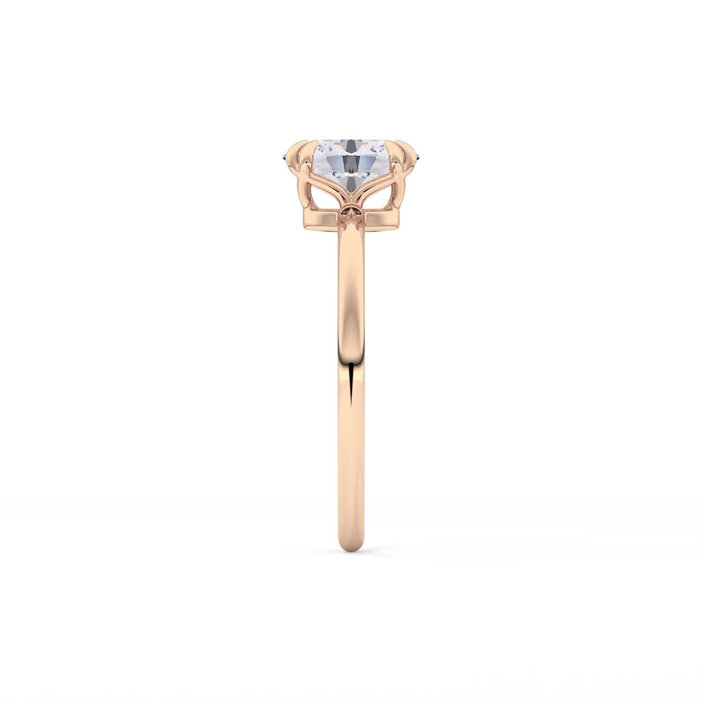 Oval Solitaire Lab Grown Diamond Engagement Ring