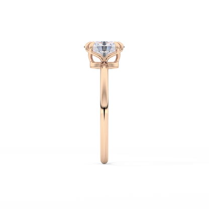Oval Solitaire Lab Grown Diamond Engagement Ring