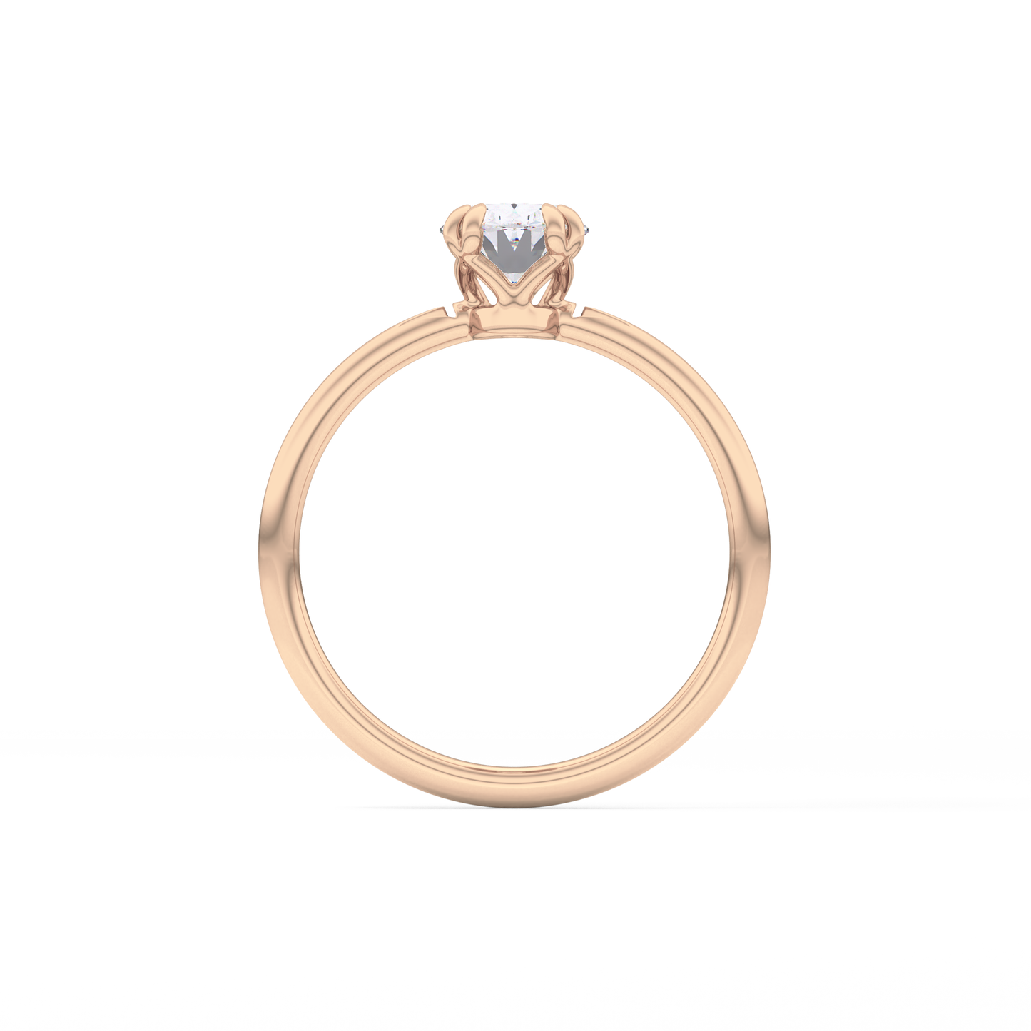 Oval Solitaire Lab Grown Diamond Engagement Ring