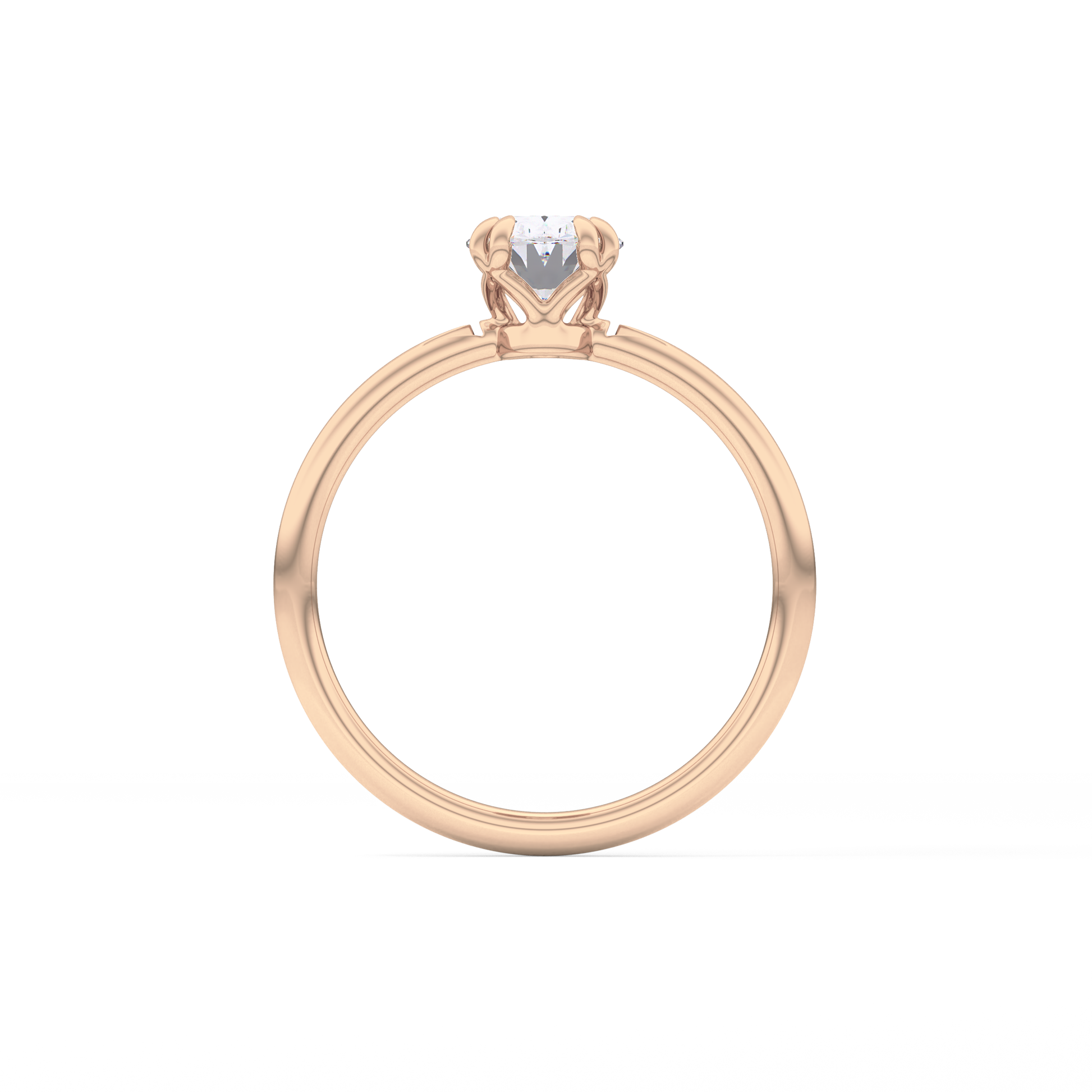 Oval Solitaire Lab Grown Diamond Engagement Ring