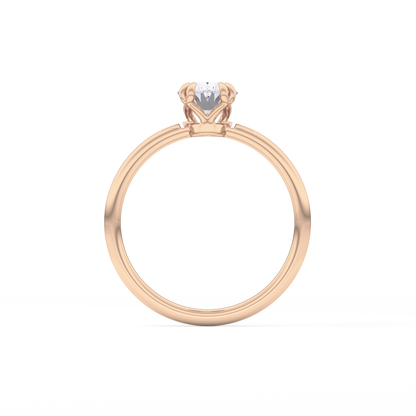 Oval Solitaire Lab Grown Diamond Engagement Ring