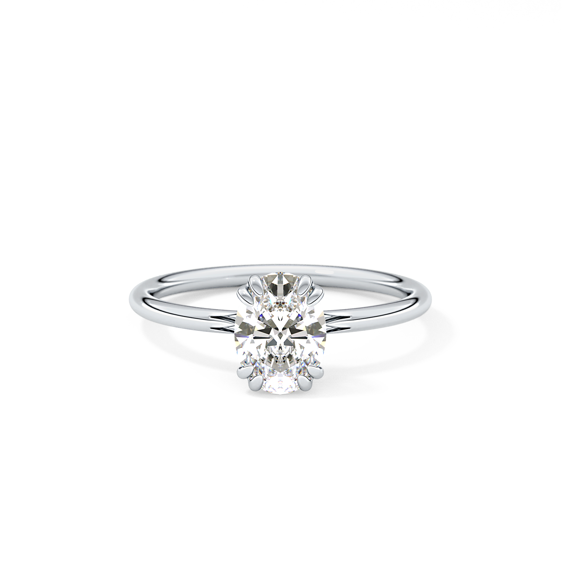 Oval Solitaire Lab Grown Diamond Engagement Ring