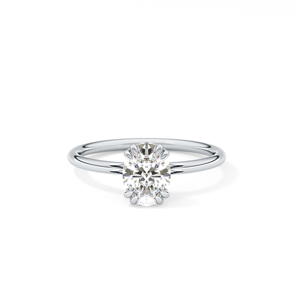 Oval Solitaire Lab Grown Diamond Engagement Ring