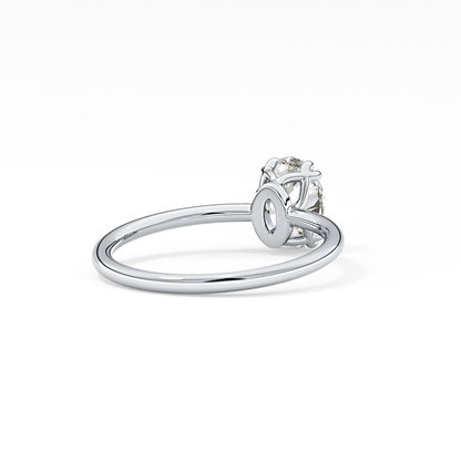 Oval Solitaire Lab Grown Diamond Engagement Ring