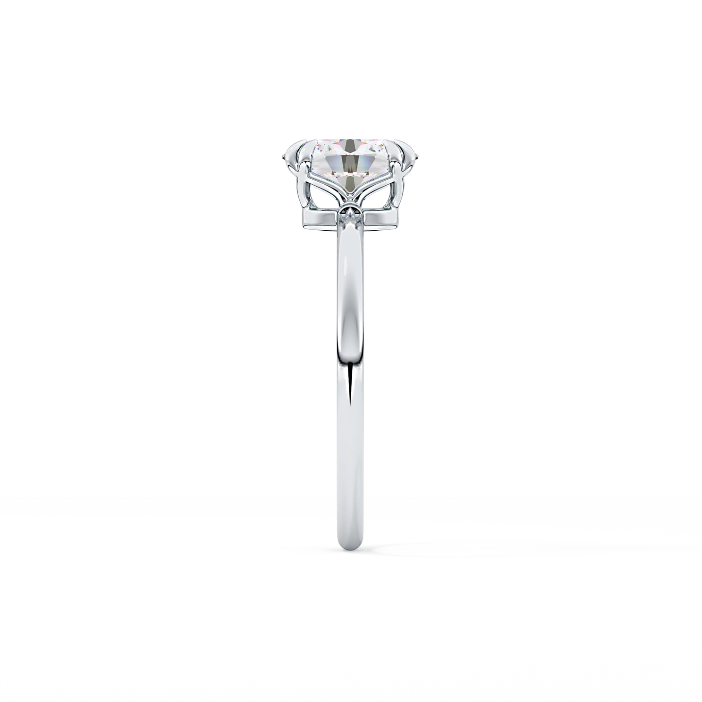 Oval Solitaire Lab Grown Diamond Engagement Ring