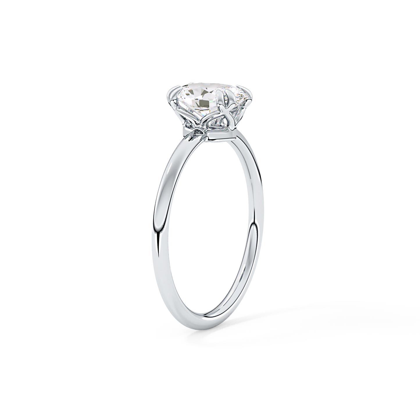 Oval Solitaire Lab Grown Diamond Engagement Ring