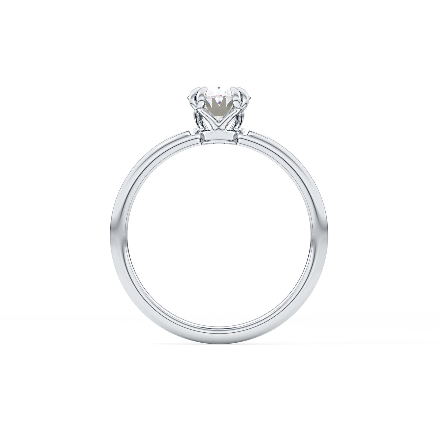 Oval Solitaire Lab Grown Diamond Engagement Ring