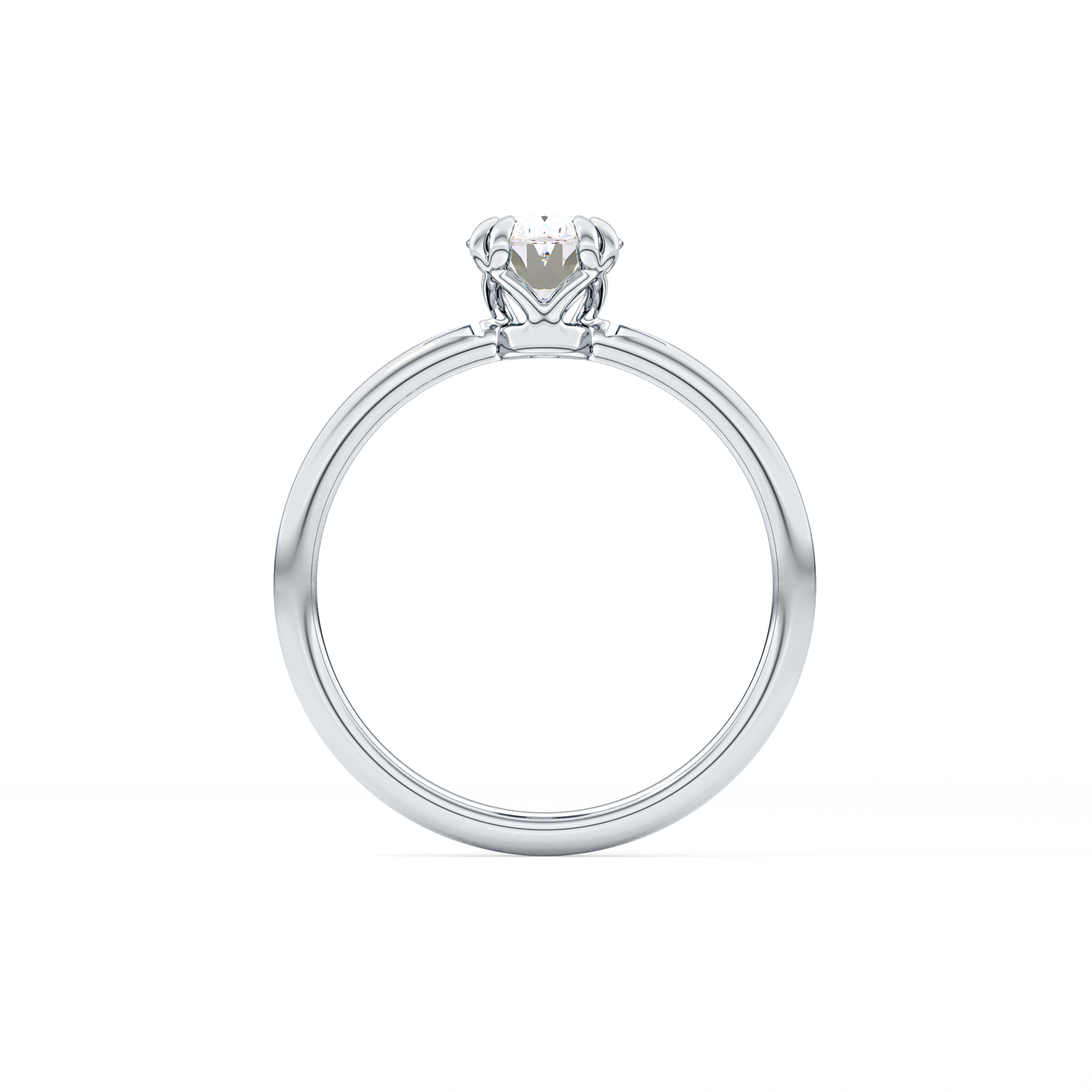 Oval Solitaire Lab Grown Diamond Engagement Ring