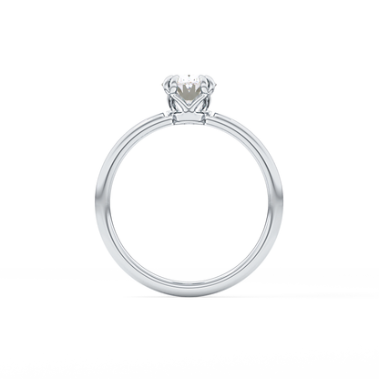 Oval Solitaire Lab Grown Diamond Engagement Ring
