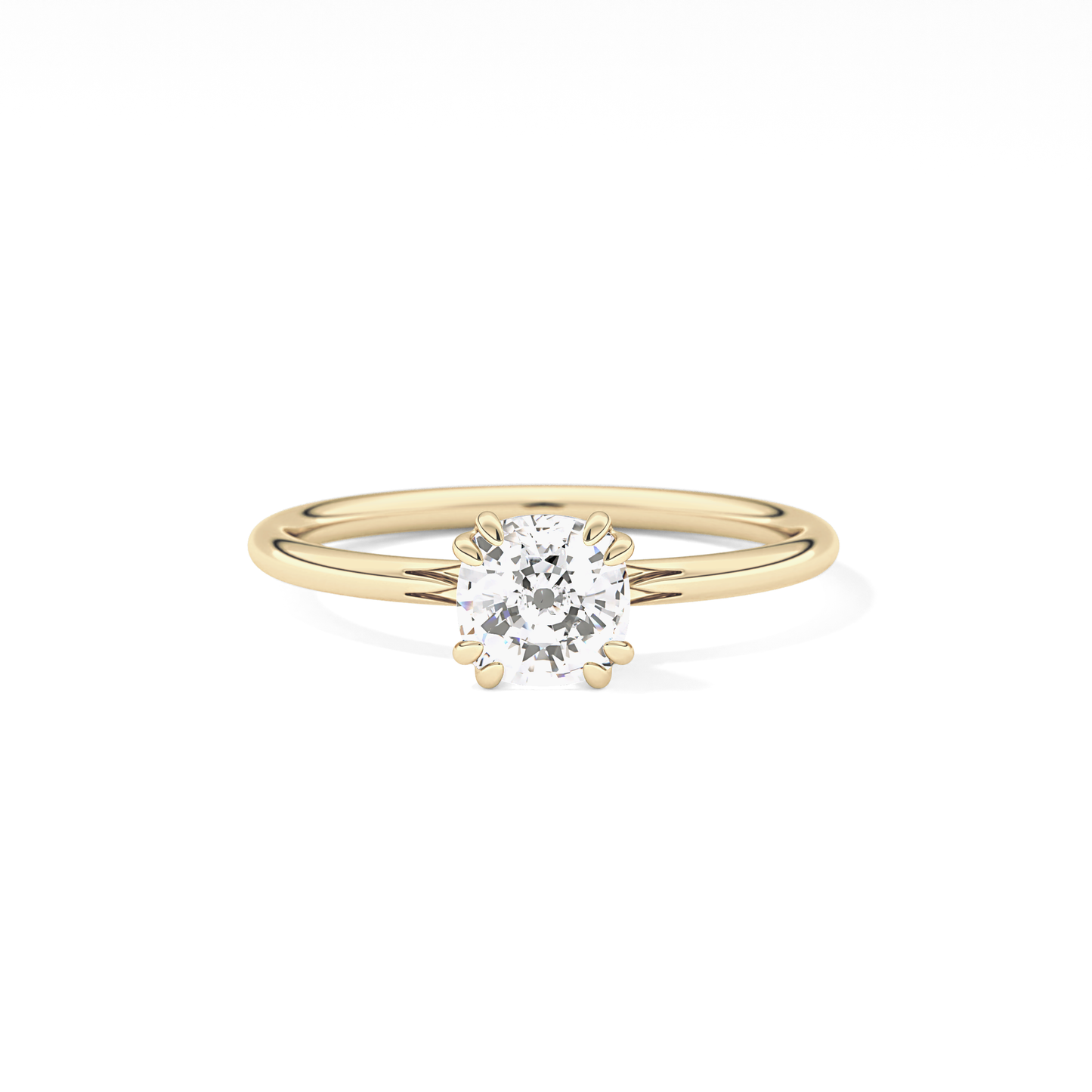Cushion Solitaire Lab Grown Diamond Engagement Ring