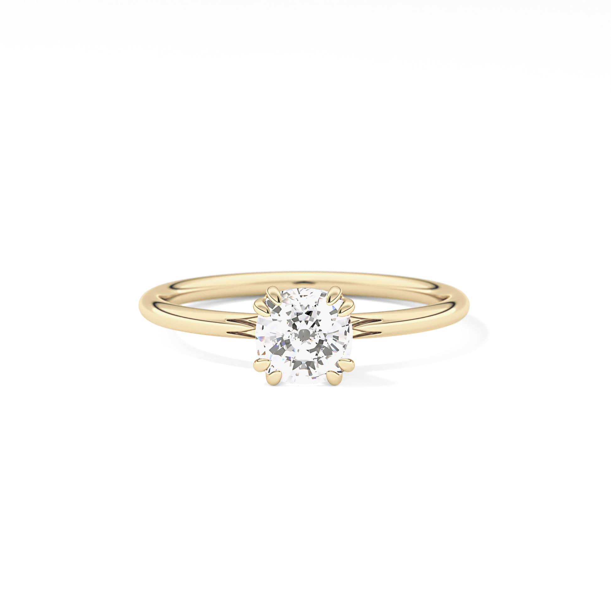 Cushion Solitaire Lab Grown Diamond Engagement Ring