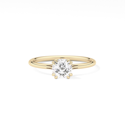 Cushion Solitaire Lab Grown Diamond Engagement Ring