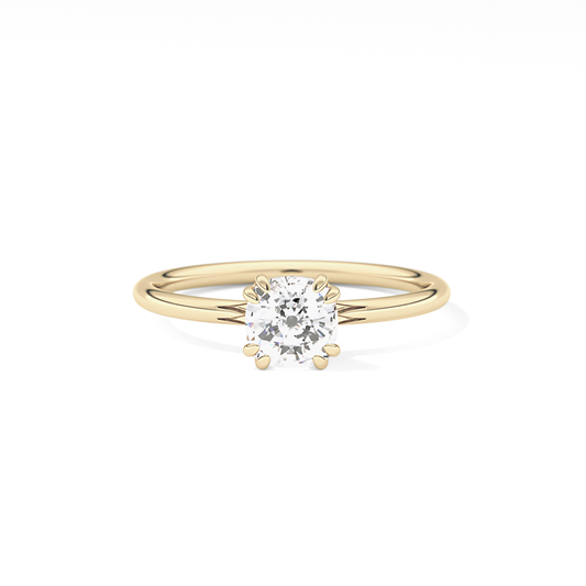 Cushion Solitaire Lab Grown Diamond Engagement Ring