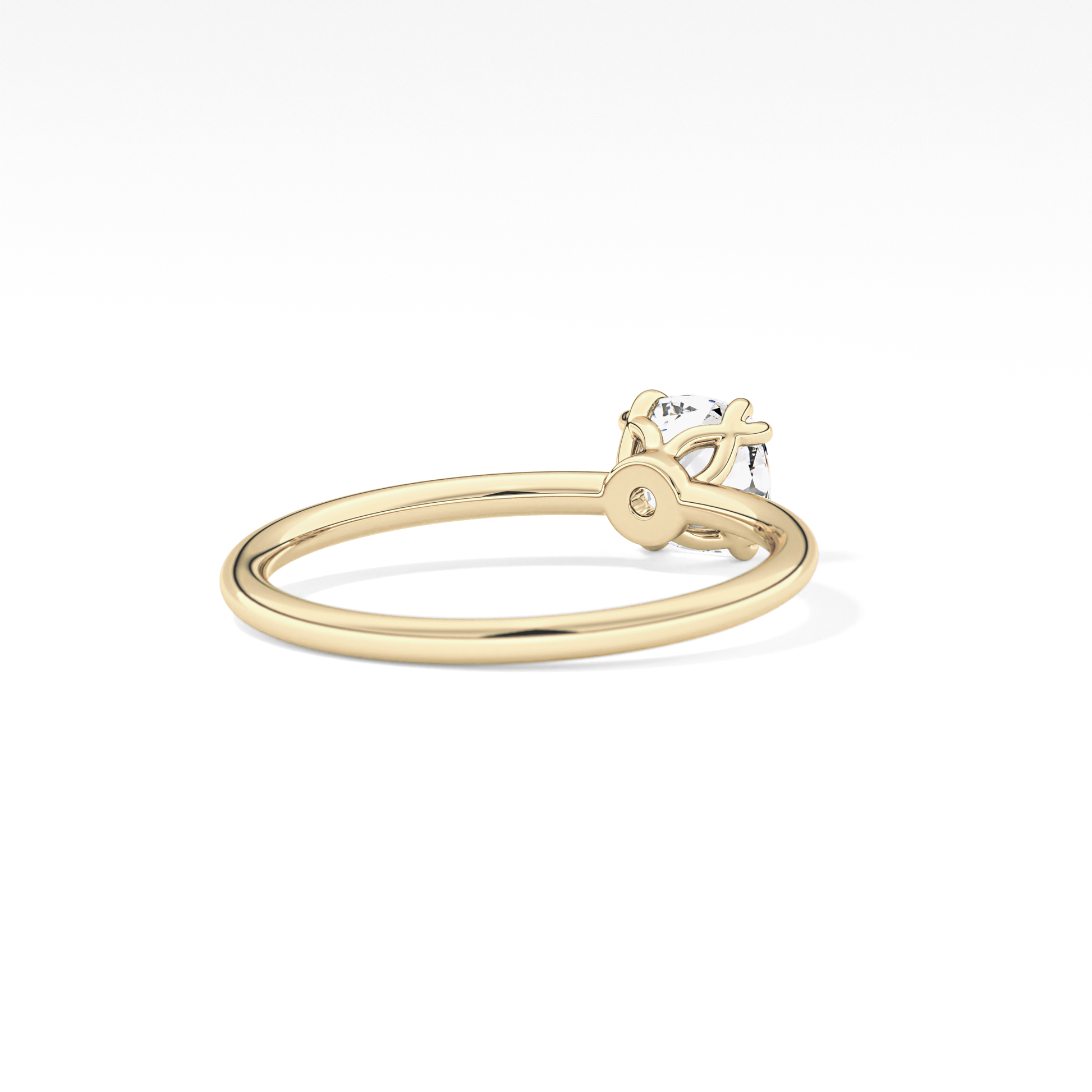 Cushion Solitaire Lab Grown Diamond Engagement Ring