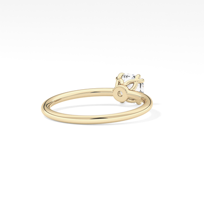 Cushion Solitaire Lab Grown Diamond Engagement Ring