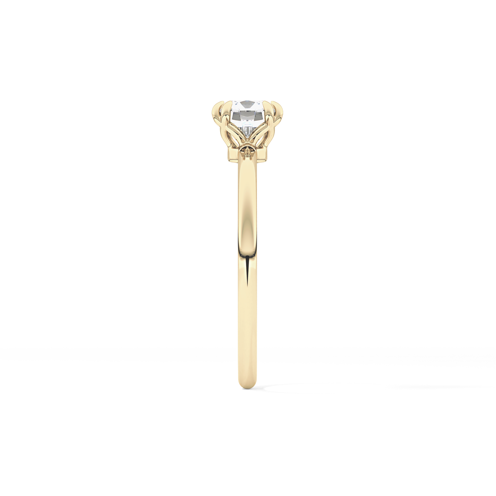 Cushion Solitaire Lab Grown Diamond Engagement Ring