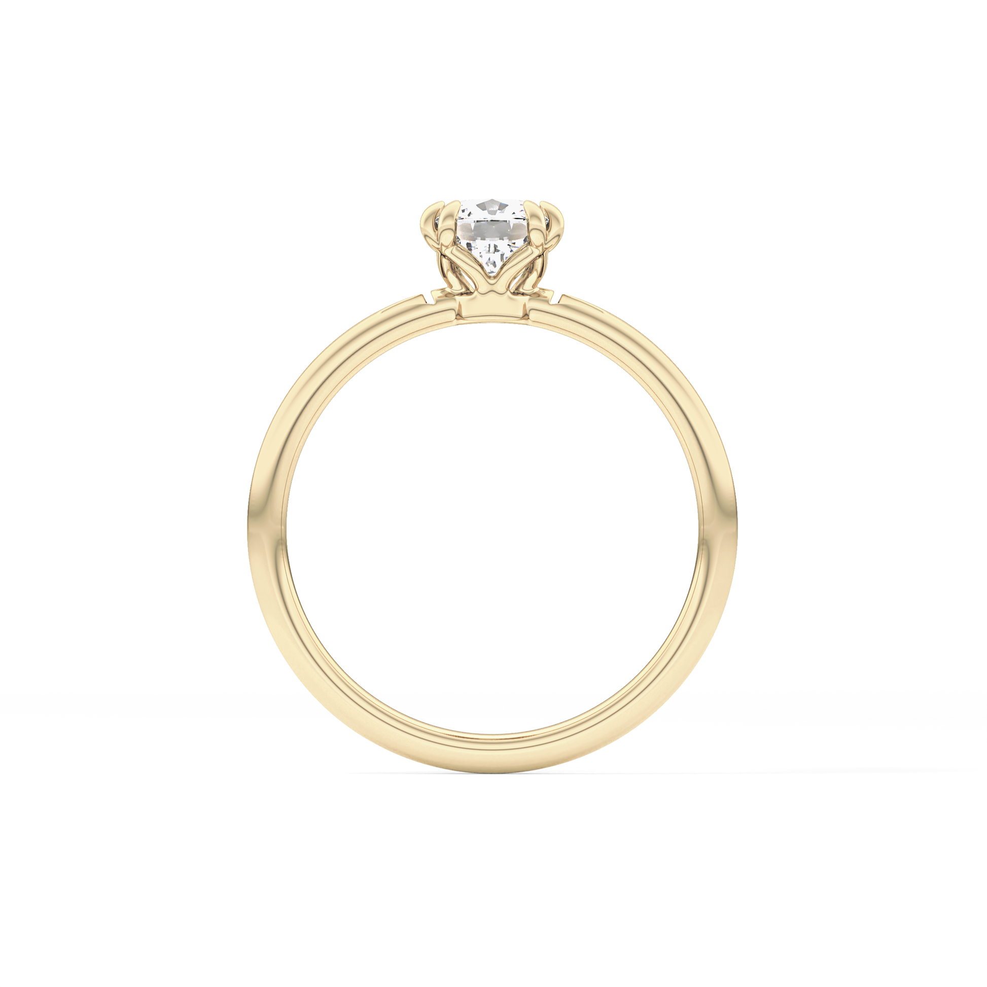 Cushion Solitaire Lab Grown Diamond Engagement Ring