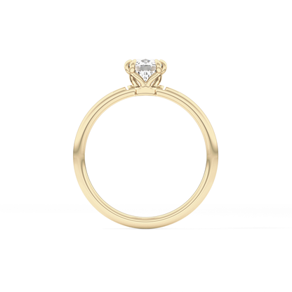 Cushion Solitaire Lab Grown Diamond Engagement Ring