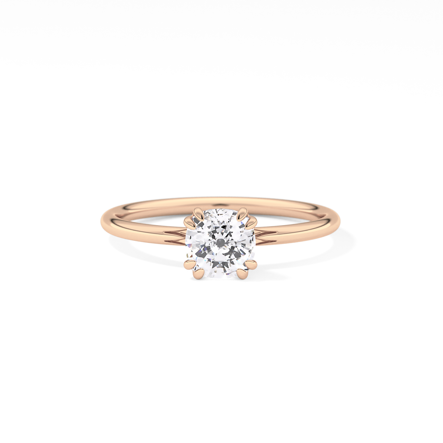 Cushion Solitaire Lab Grown Diamond Engagement Ring