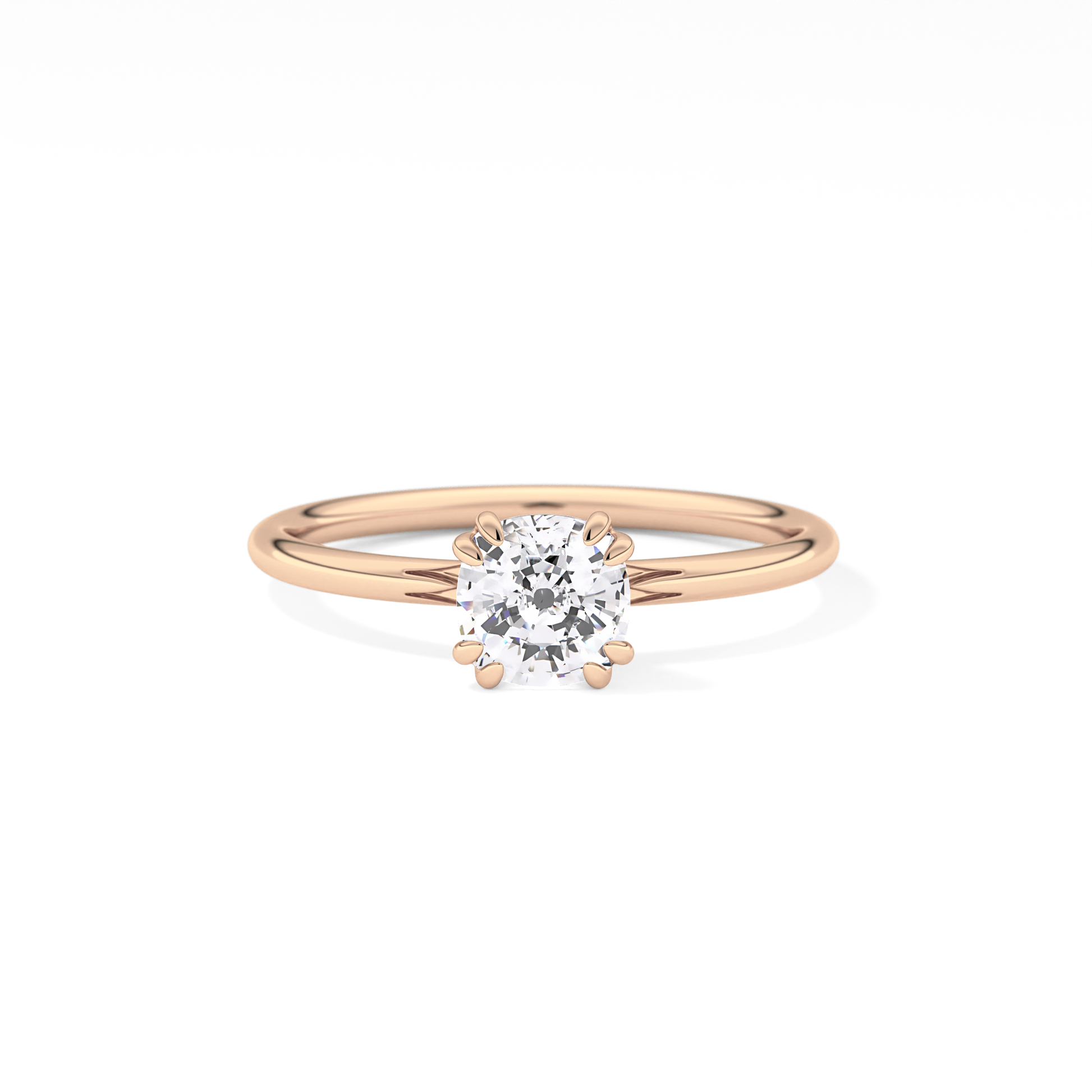 Cushion Solitaire Lab Grown Diamond Engagement Ring