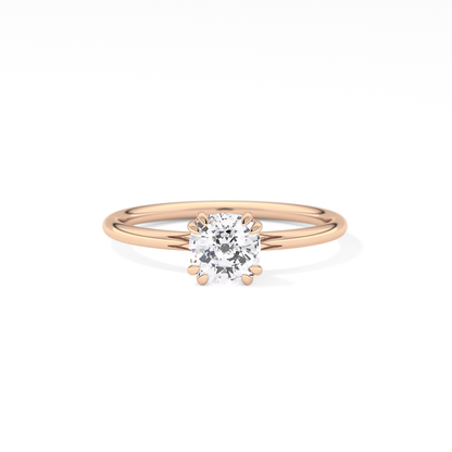 Cushion Solitaire Lab Grown Diamond Engagement Ring