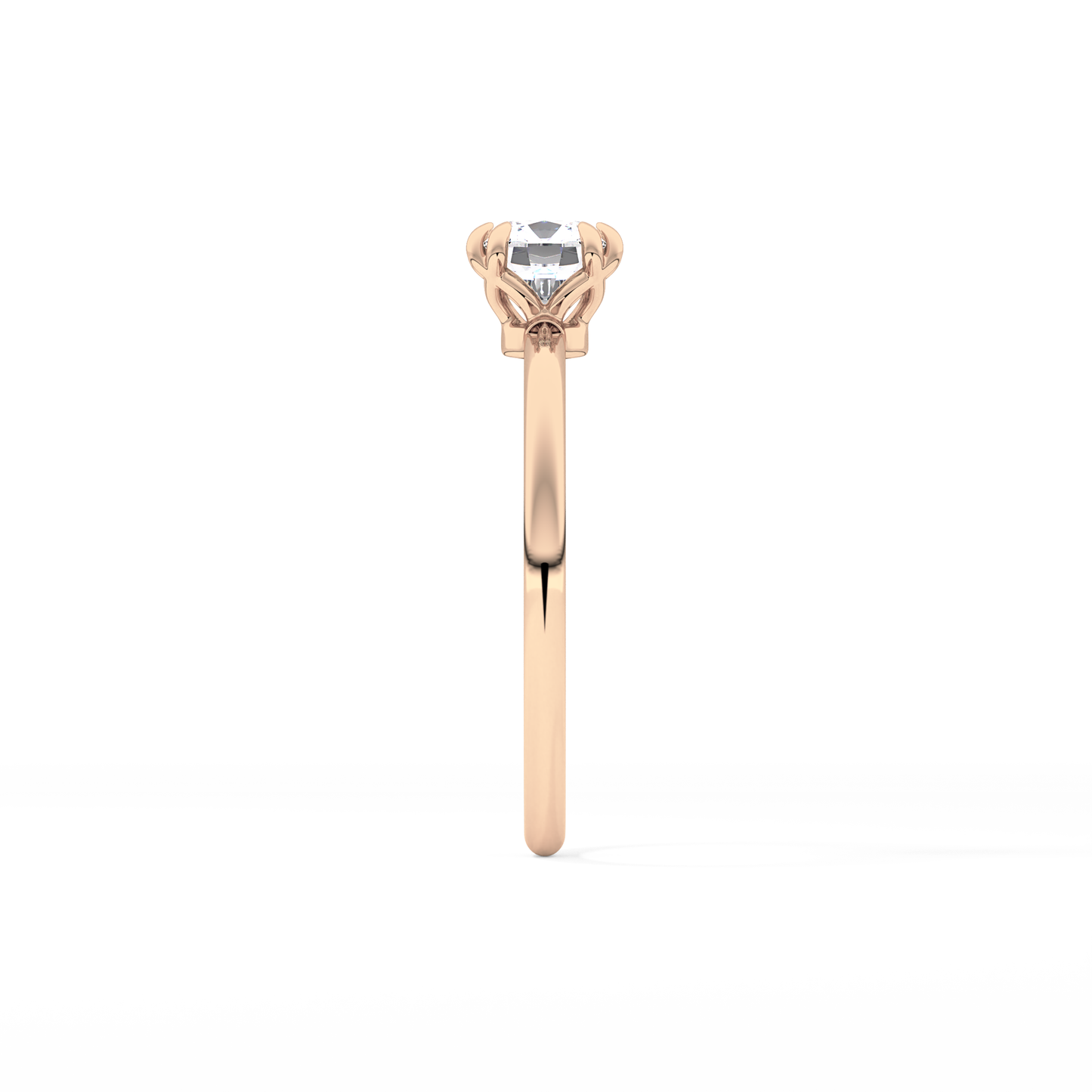 Cushion Solitaire Lab Grown Diamond Engagement Ring