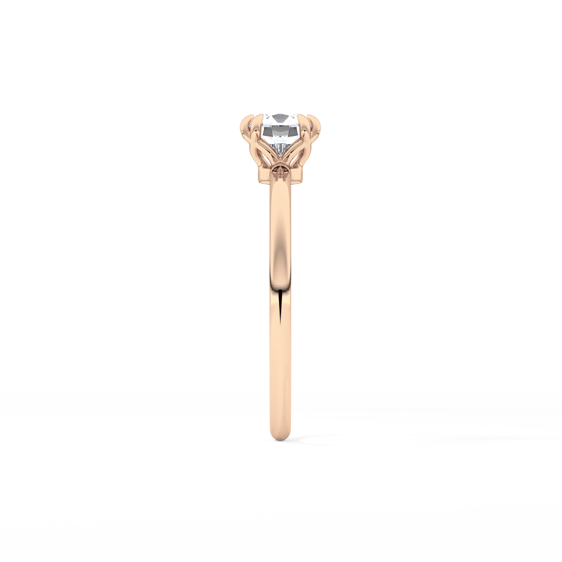 Cushion Solitaire Lab Grown Diamond Engagement Ring