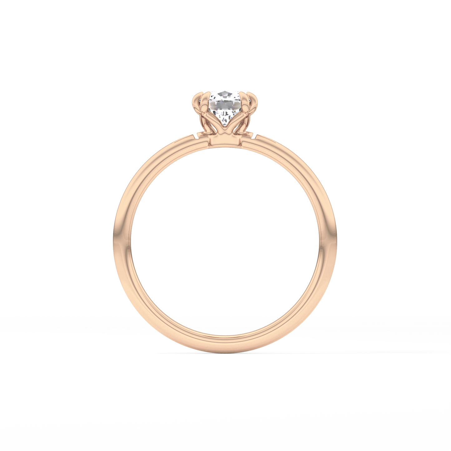 Cushion Solitaire Lab Grown Diamond Engagement Ring